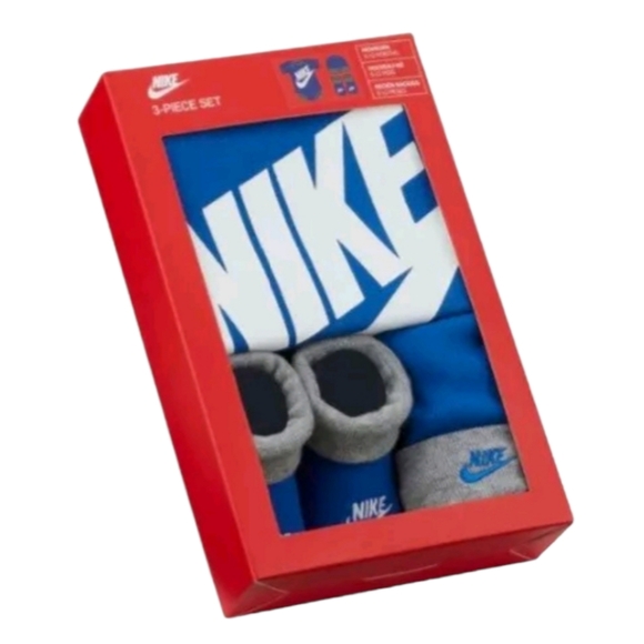 NIKE FUTURA LOGO Baby BOX SET BLUE - Picture 2 of 2